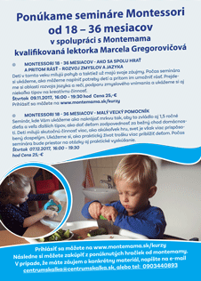 Montessori semináre Centrum Skalka Nitra